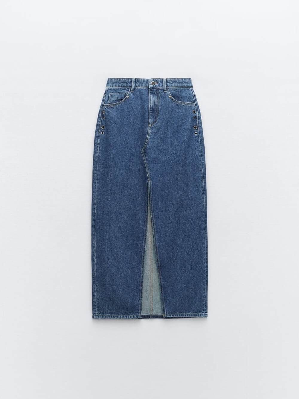 Solid Wide Leg Jeans